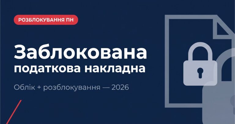 заблокована податкова накладна 2026 — облік і розблокування
